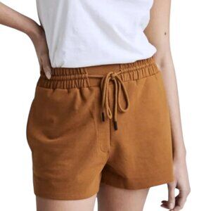 RicherPoorer woodgrain terry high-rise sweatshorts size S